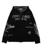 WEGO Jacquard Graphic Knit Zip Size Street Perfect Gift for and Winter Men's Hoodie, M, Black, Casual, Style, Spring, Autumn,