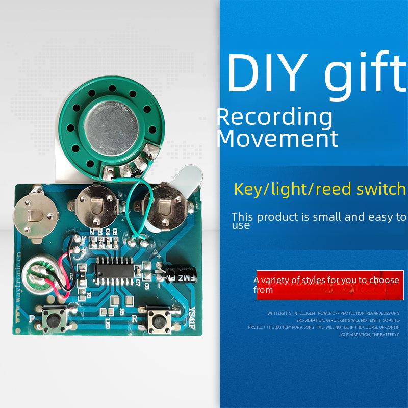 

DIY Різдвяна листівка до дня народження з голосовим записом музики A button recording