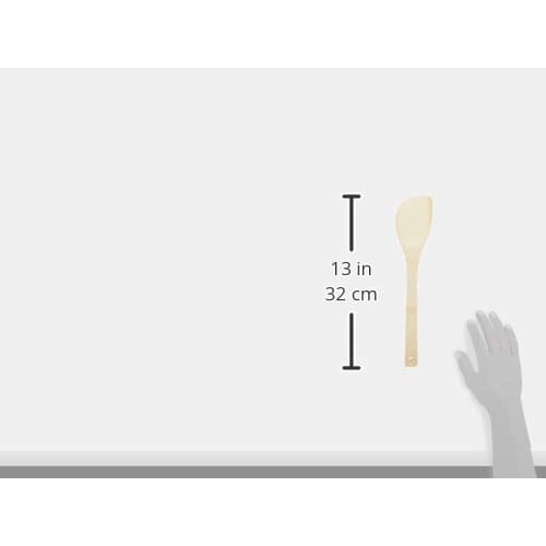 Delish Kitchen Pearl Metal Spatula, Natural, 30cm, Bamboo Spatula, CC-1329