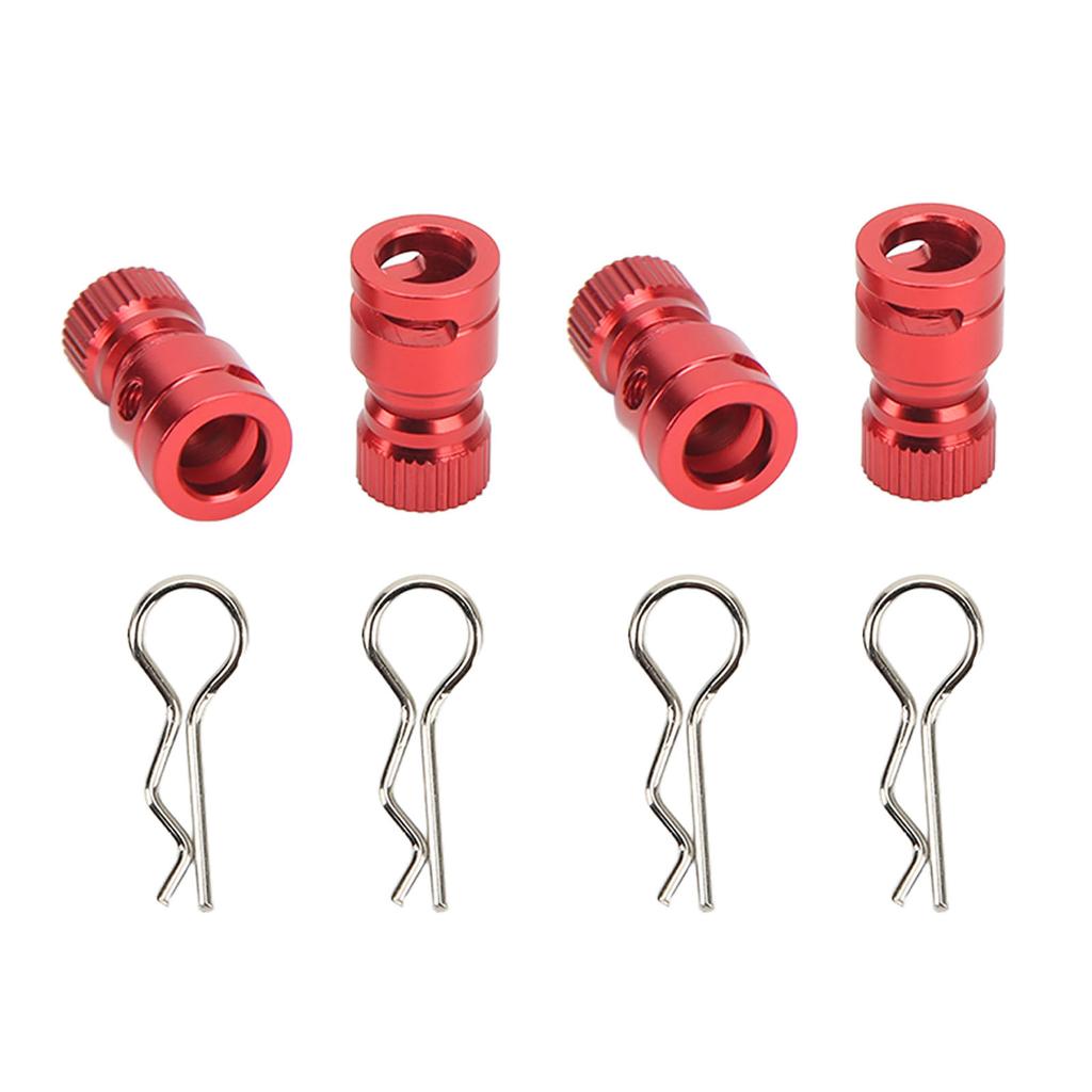 4Pcs Metal RC Body Shell Mount Column Hole Locator Magnetic Car Shell Hole Locator for PC PVC Shell