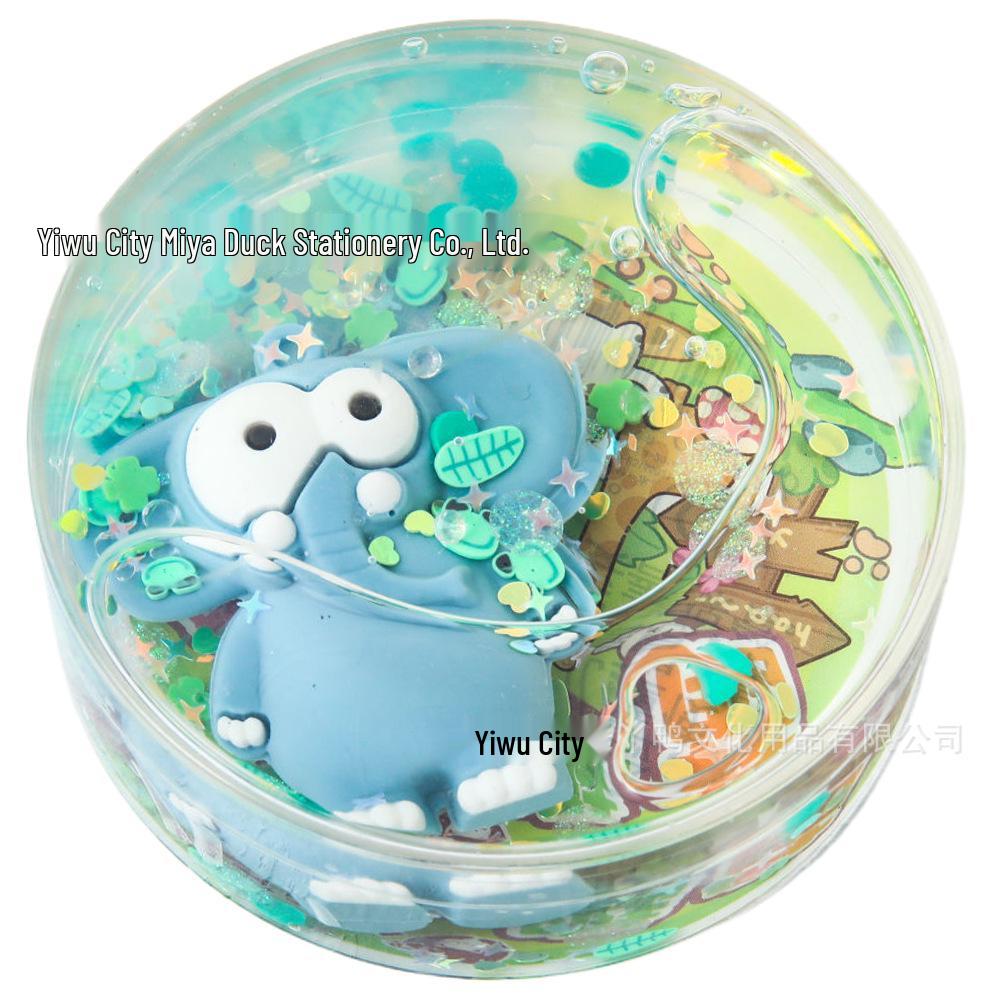 Cartoon Animal Bubble Slime Toy - Stretchy, Non-Sticky Stress Relief with Figures