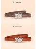 Vintage Women's Cowhide Leather Belt - Versatile Business and Casual Accessory