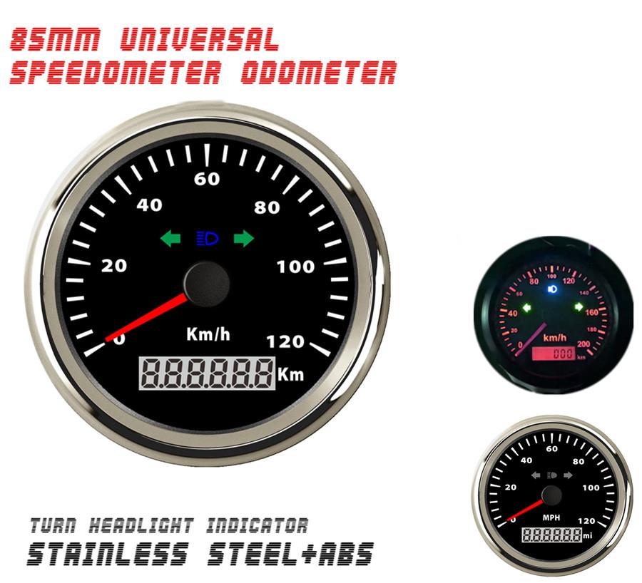 85mm LED GPS Speedometer with ODO Anti-fog Turn Signal for Motorcycle