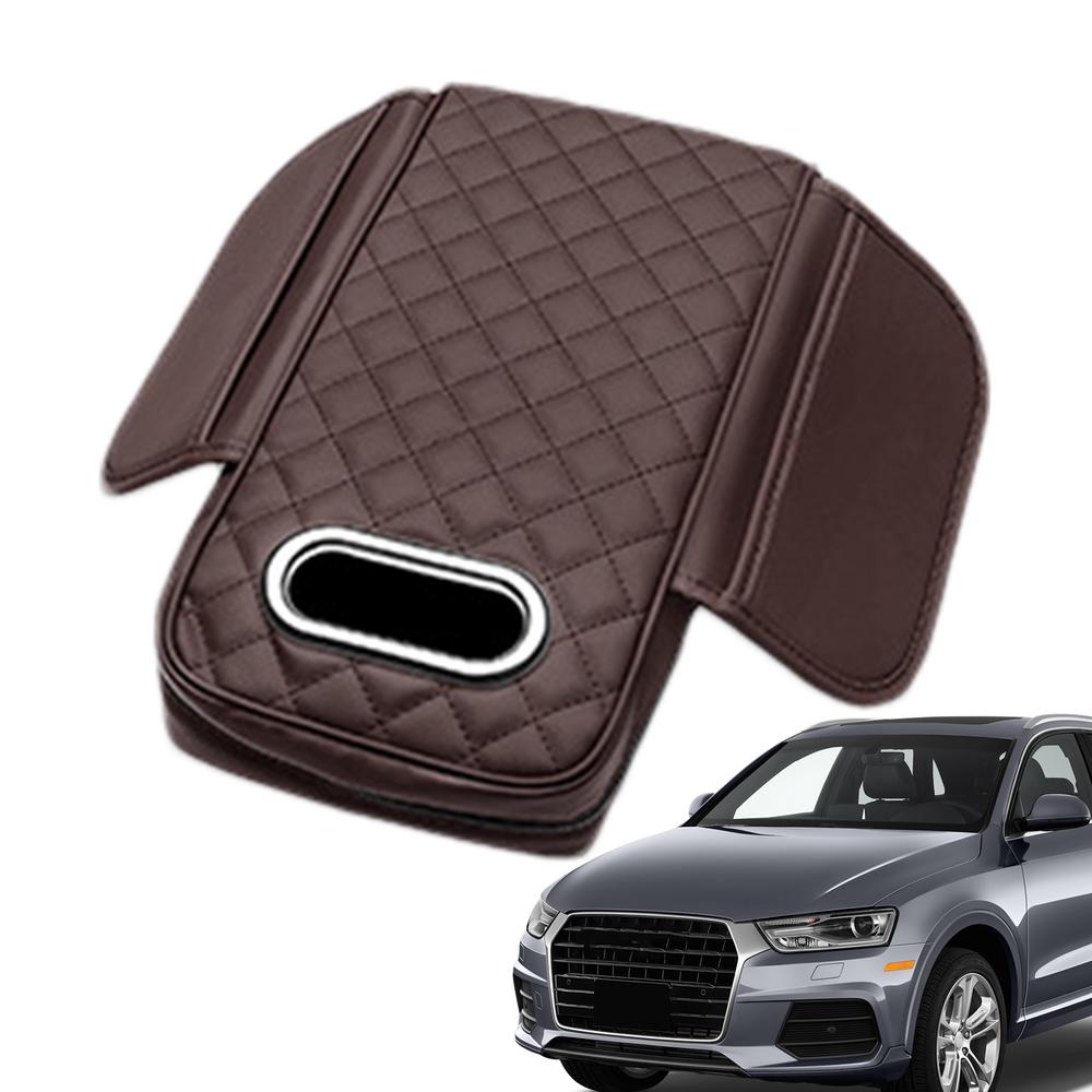 Arm Rest Cover For Car Automotive Interior Accessories With Tissue Box Slot Car Armrest Storage Box For SUV RV Truck Sedan