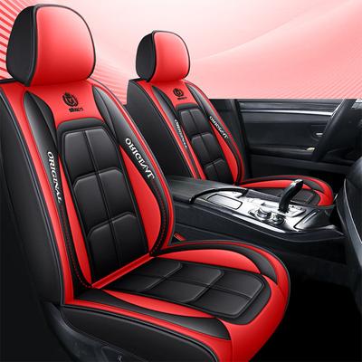 2pcs Faux Leather Car Seat Covers - Universal Fit All-Season Full Coverage, Seat Covers for Car, Vehicle Interior Upgrade, Spongefilled Comfort