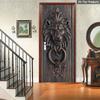 37Style Floral Door Stickers  Removable Vinilos Para Puertas Adhesive Wallpaper Art Murals for Doors Bibliotheque Modern Home Decor