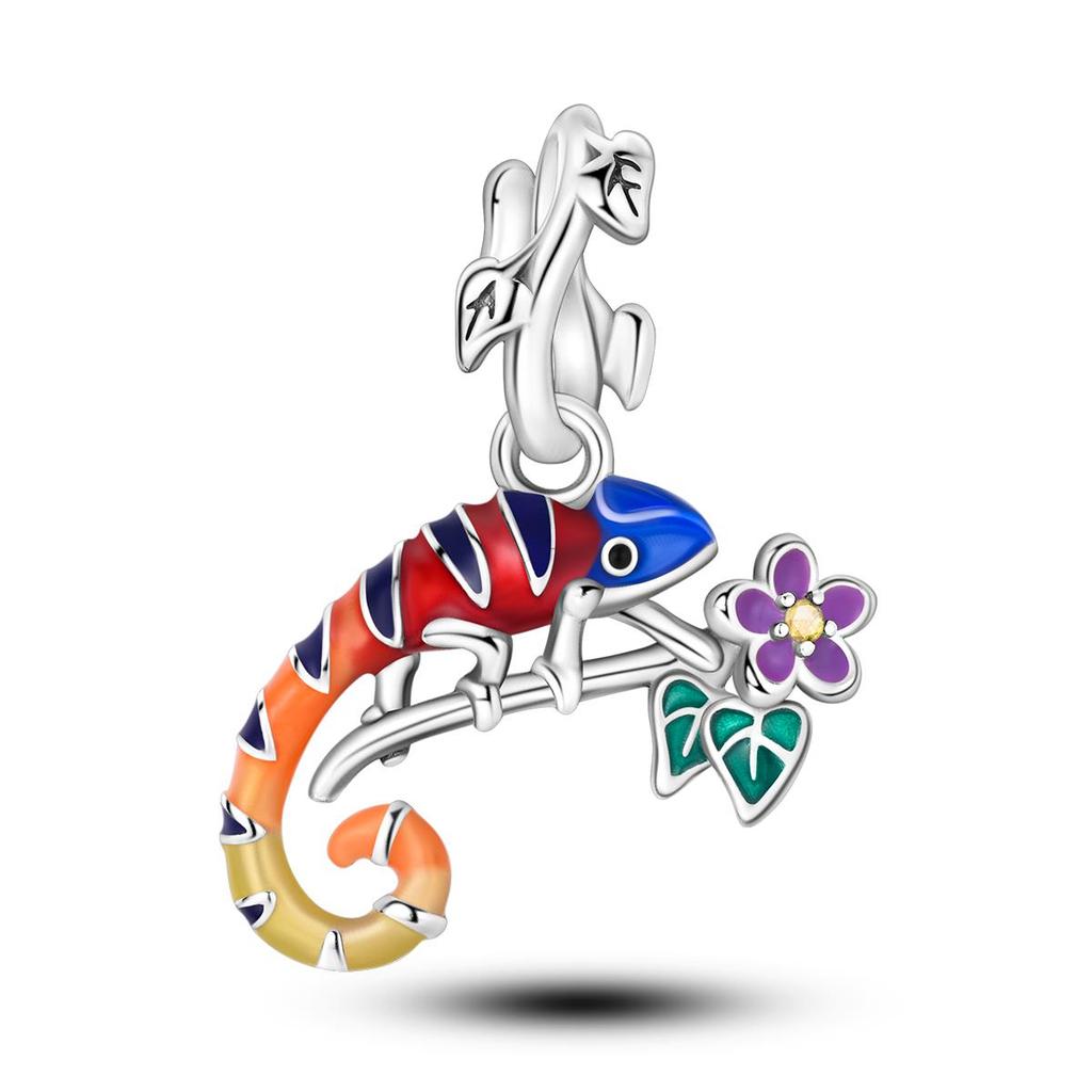 Copper Charms Animal Rabbit Dinosaur Cat Beads Fit Bracelet Making Woman Jewelry