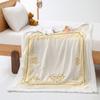 American simple 2D digital printing thickened lamb wool crystal fleece blanket blanket nap nap blanket