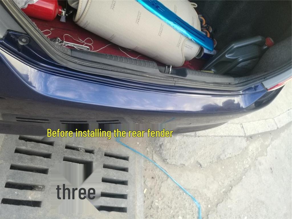 Rear Bumper Guard Plate for 2003-2007 Honda Fit Hatchback/Sedan