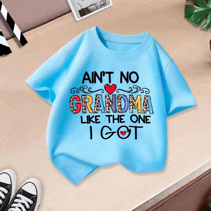 

Девочка Футболка Топ 2-13 лет Свободного кроя Повседневная Круглый вырез Короткий рукав Мальчики Футболка Модный принт Короткий рукав 4T(110cm)