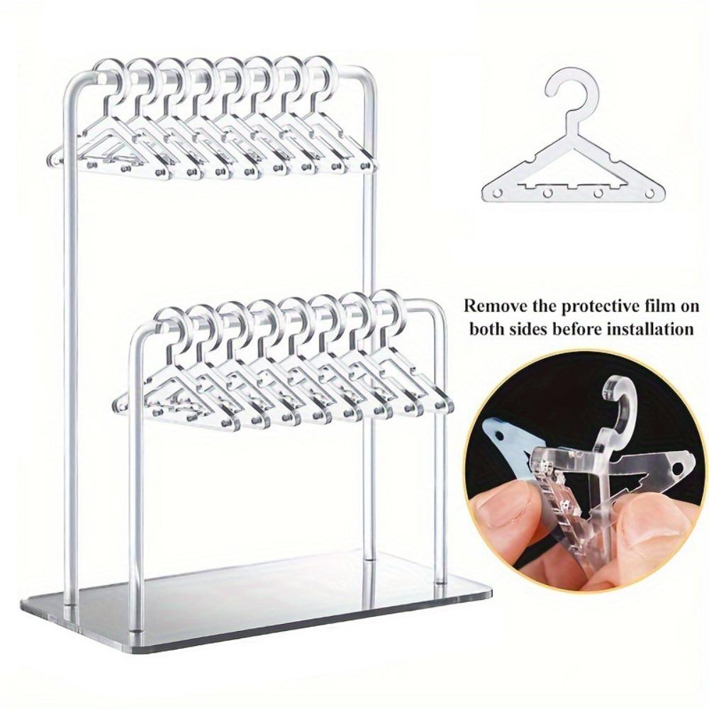 Jewelry Organizer 16pcs Hangers Shaped Jewelry Holder Desktop Display