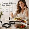 with Handle Egg Fried Ring Mold Non Stick Square Egg Maker Mold Breakfast Cooking Tool  Sandwich
