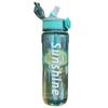 Portable Sports Water Bottle With Locking Cap And Straw For Men And Women