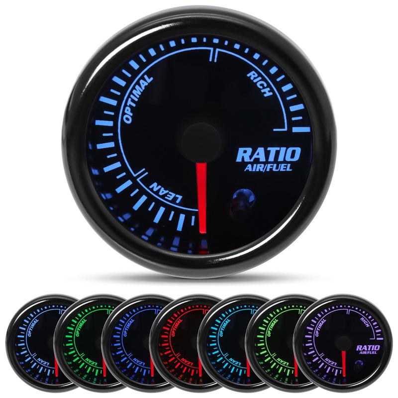 2" 52mm Car Boost Gauge BAR PSI Exhaust Gas Temp Water/Oil Temp Fuel Press Air Fuel Ratio Volt Tachometer Racing Car 12V Custom