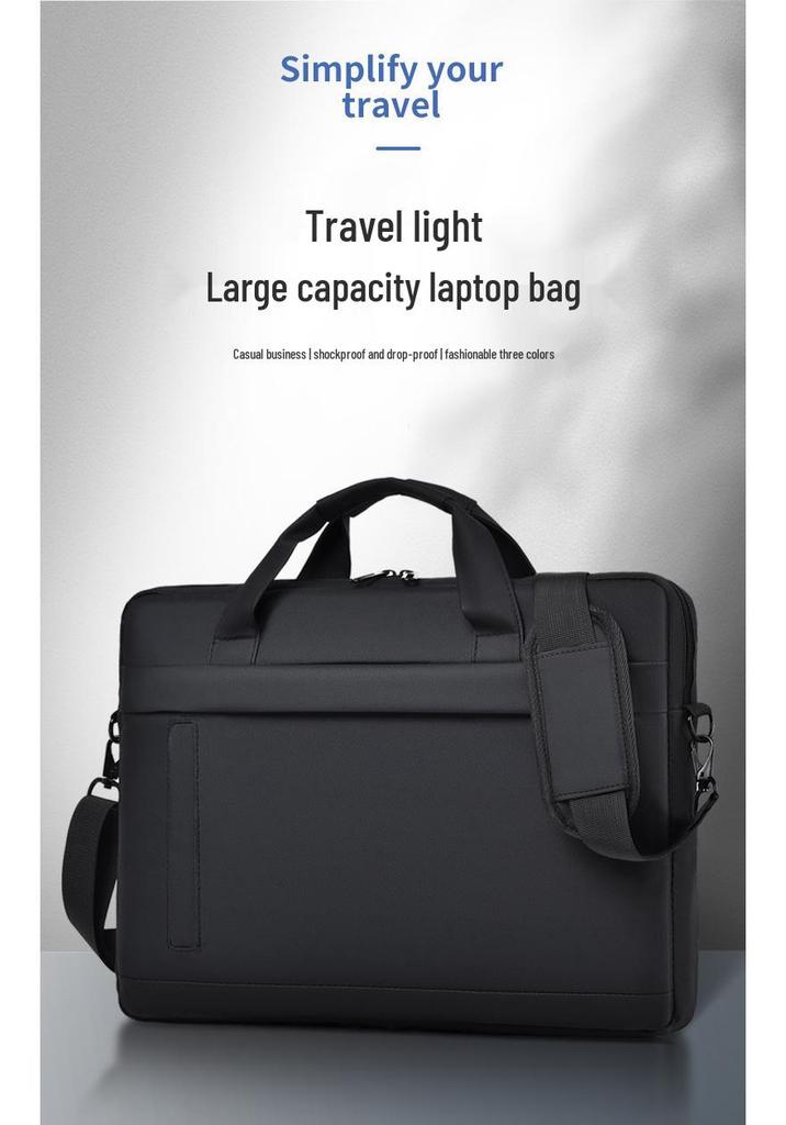 Large Capacity Handheld Laptop Backpack & Business Crossbody Shoulder Briefcase