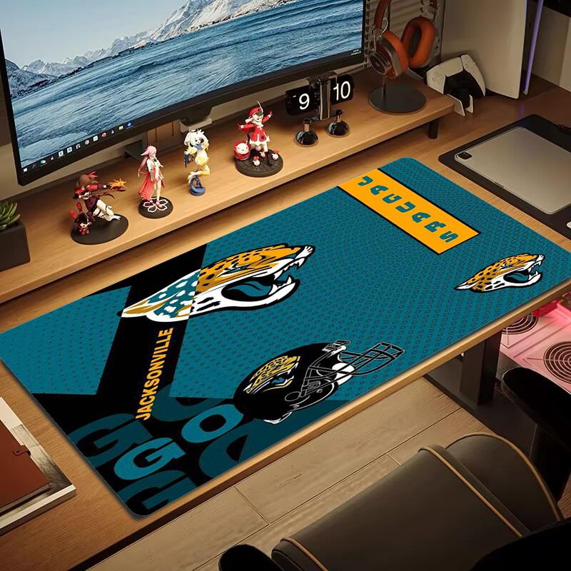 Jacksonville Jaguars Color Mouse Pad Large Gaming Table Cushion Non-slip Laptop Tablet Big Mousepad XXL Mat Mini PC Playmat With Lock Edge