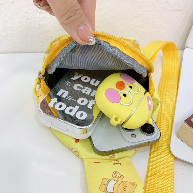 Butter Bear Bag Kids Print Nylon Crossbody Bags Spacious Designs Breathable