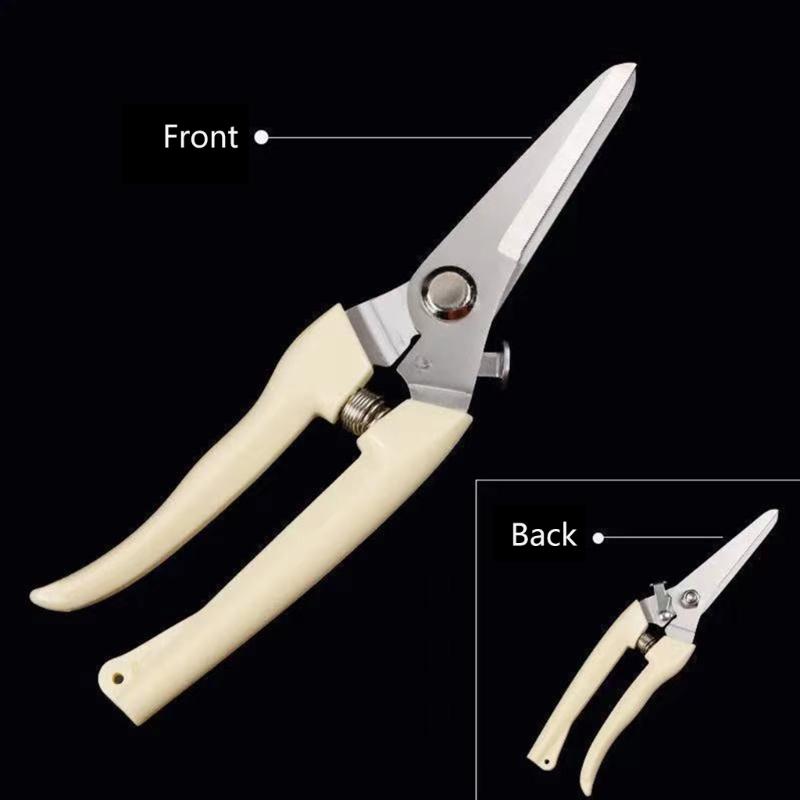 Carbon Steel Pruning Picking Gardening Shears Nonslip Handle For Deadheading & Shaping Flowers Or Fruits Easy Harvesting