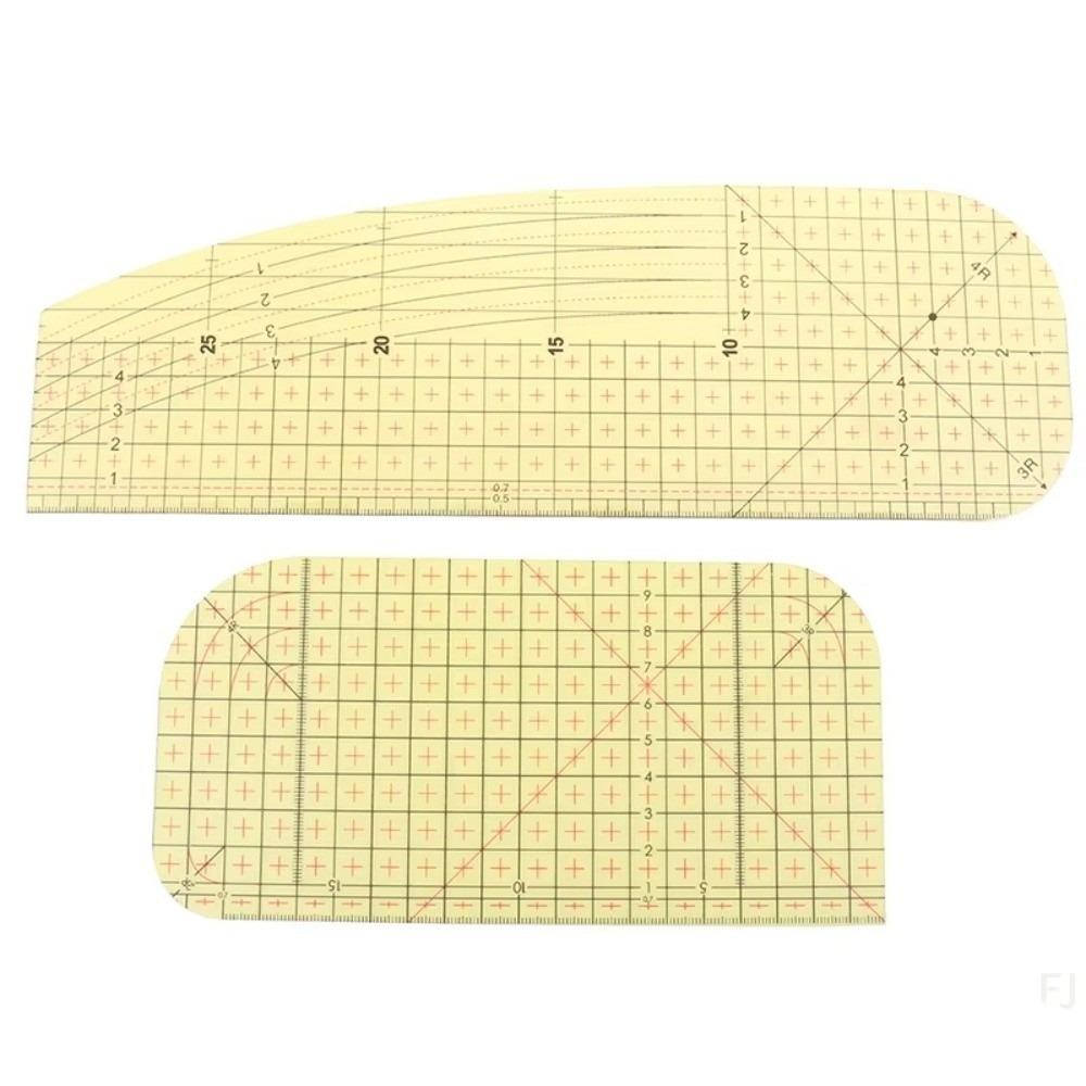 1/2Pcs Heat Resistant Hot Ironing Ruler Measuring Tool Clothing Making Quilting Ruler DIY Handmade Sewing Ruler Patchwork Craft