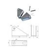 Triangular Linear Actuator Mounting Brackets Heavy Duty Aluminum Mounting Bracket for Electric Linear Actuator