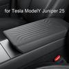 For Tesla ModelY Juniper 2025 Car Center Console Arm Box Lid Cover Rest Accessories Armrest Auto Central Interior Pad M7M2