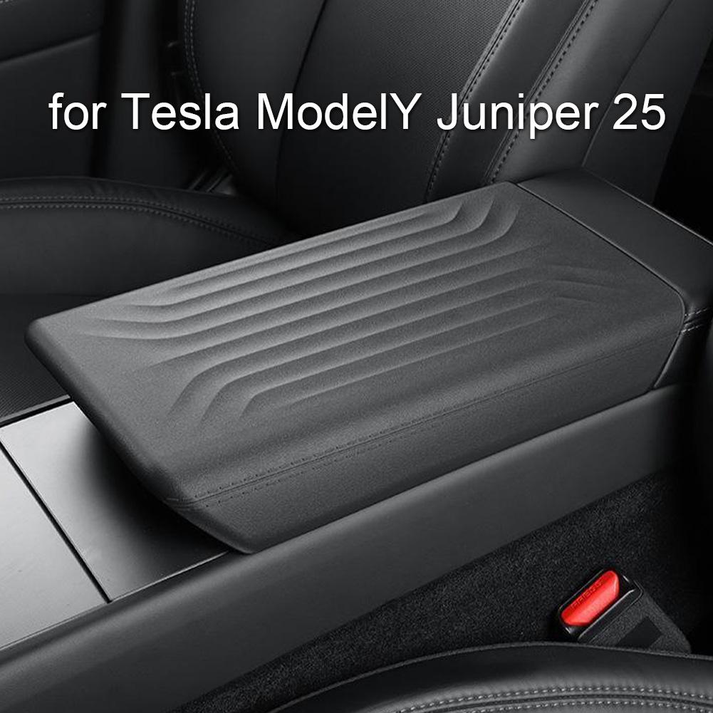 For Tesla ModelY Juniper 2025 Car Center Console Arm Box Lid Cover Rest Accessories Armrest Auto Central Interior Pad M7M2