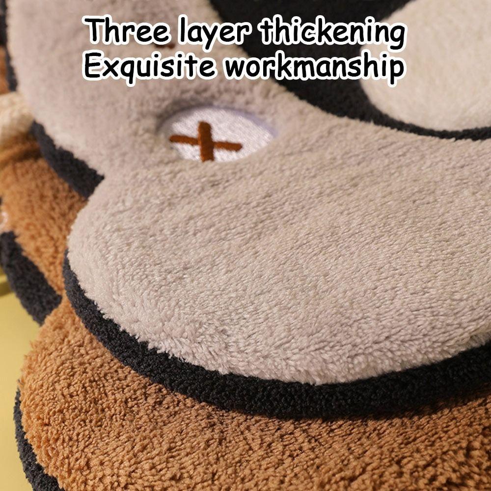 3 Layer Penguin Hand Towel Thickened Washcloth Cute Toilet Handkerchief Household