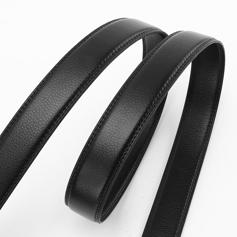 Microfiber Open Edge Automatic Buckle Belt Men's Casual Belt Men's Trouser Belt