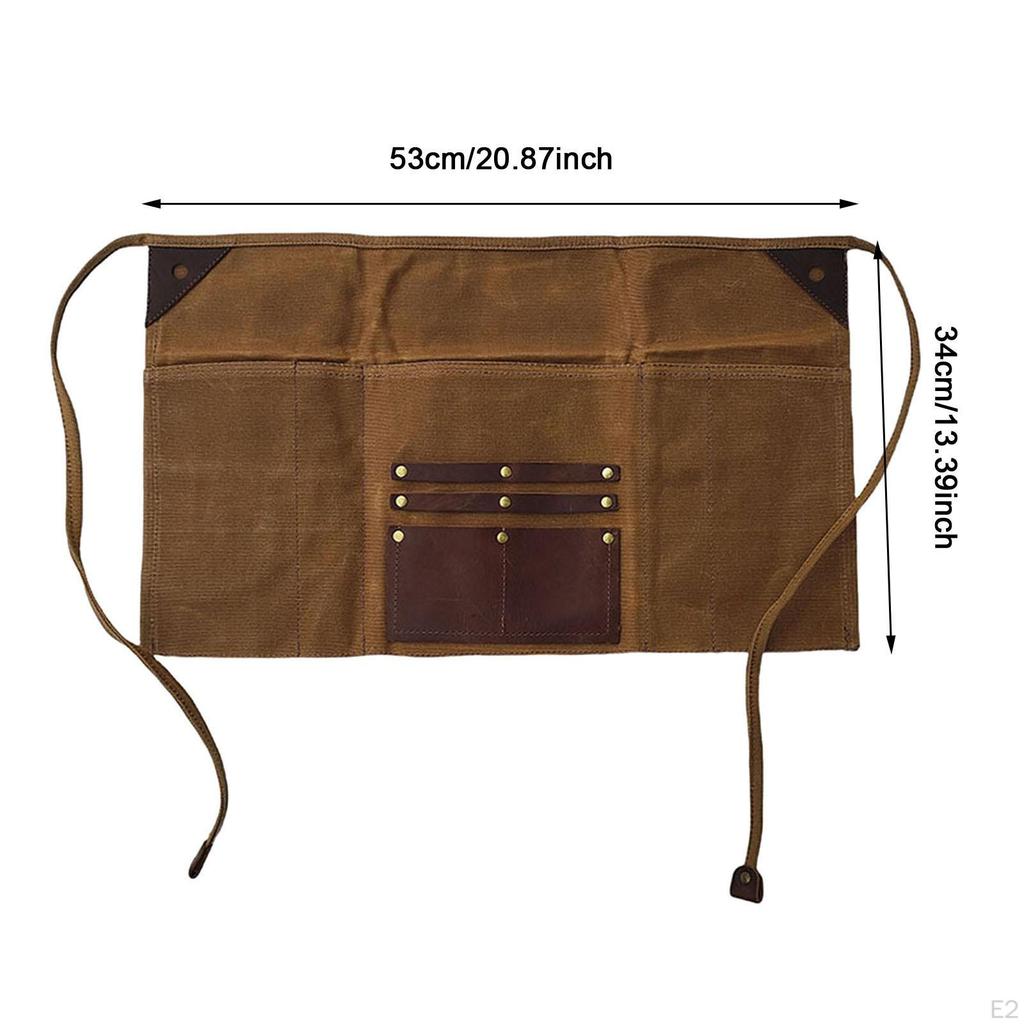 Cross Back Belt Work Waist Apron for Restaurant Staff