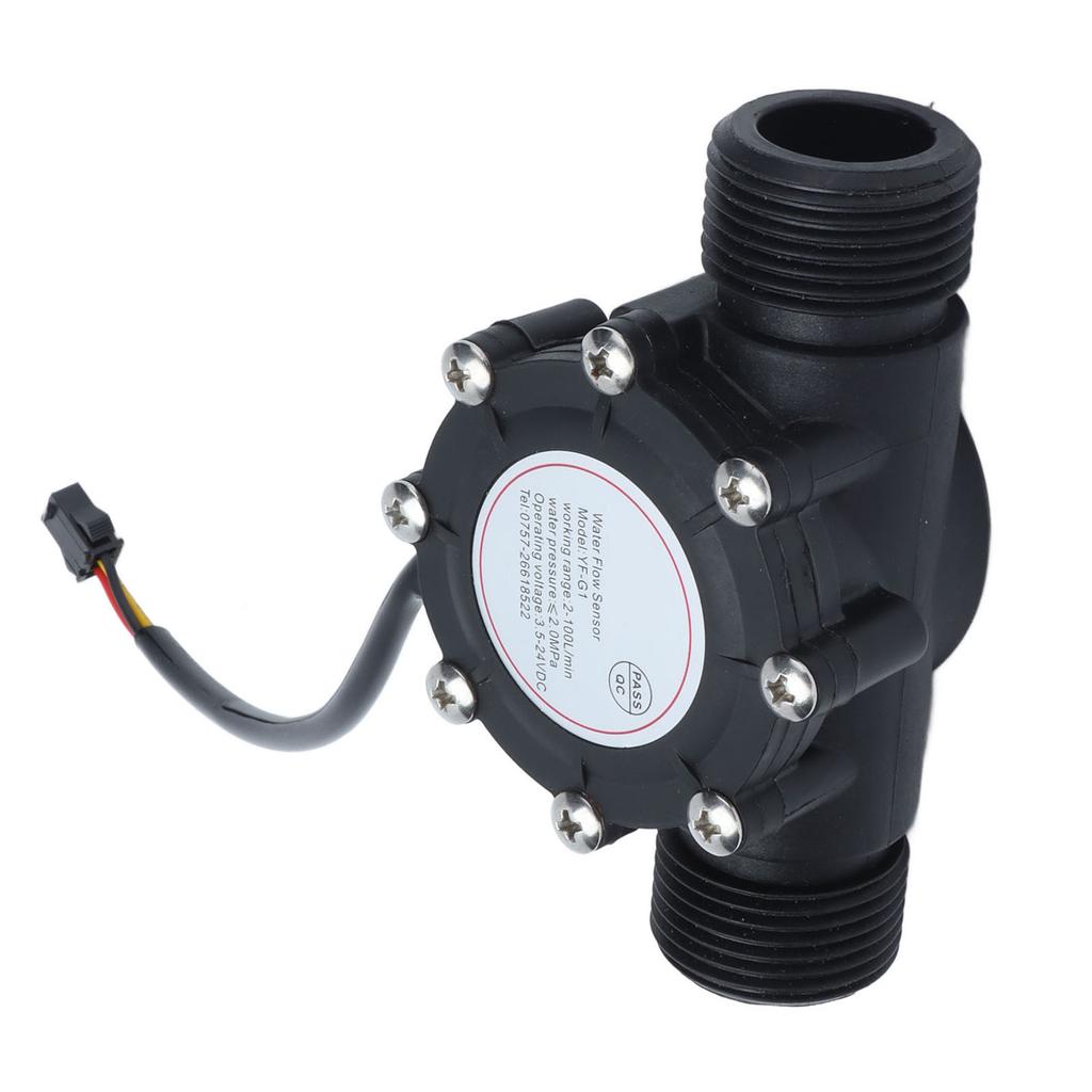 Water Flow Sensor Meter Flowmeter DN25 1.3in Nylon for Swimming Pool Pipe Water Works