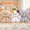 Kawaii Plush Toys Bear Animal Stuffed Plush Toys Fluffy Sitting Pose Doll Warm Cozy Children Companion Xmas Gift Home Decor Gift