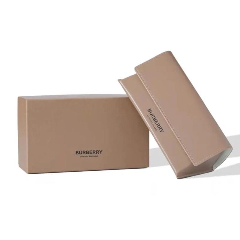 Burberry One-piece Casual Solid Design Plate Hrame Irregular Shape Sunglasses Unisex Couple Black