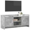 TV Cabinet 102 x 33 x 47 cm Concrete Grey Particleboard