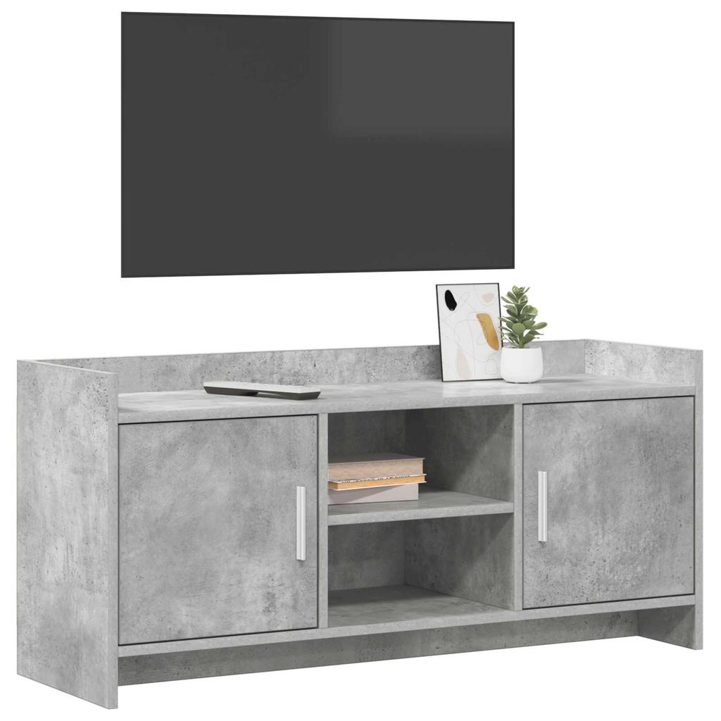 TV Cabinet 102 x 33 x 47 cm Concrete Grey Particleboard