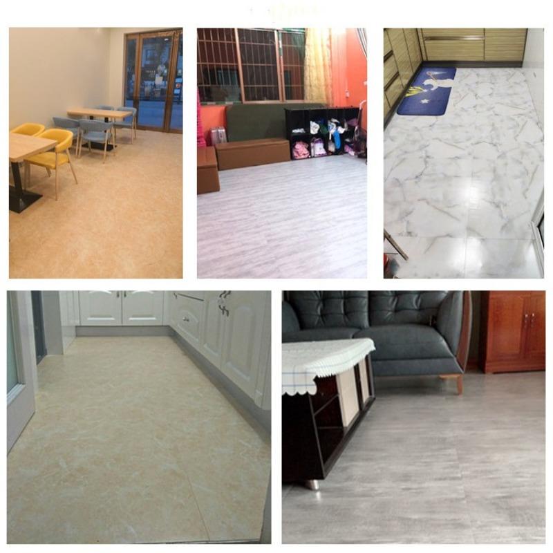 10/20pcs 60*60cm PVC Marble Self-adhesive Wearproof Floor Sticker Waterproof Bathroom Decor Hom Home Decor
