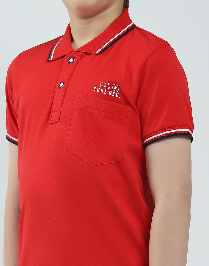 MONTE CARLO Men's Regular Fit Solid Half Sleeve Polo T-Shirt