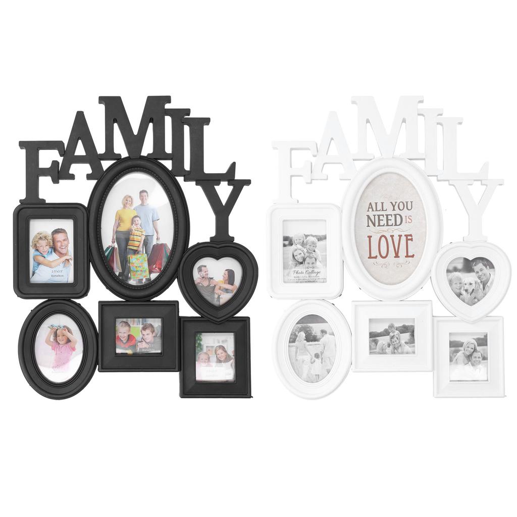 2Pcs Photo Frame Family Picture Collection Desktop Display Wall Hanging Decoration Ornament