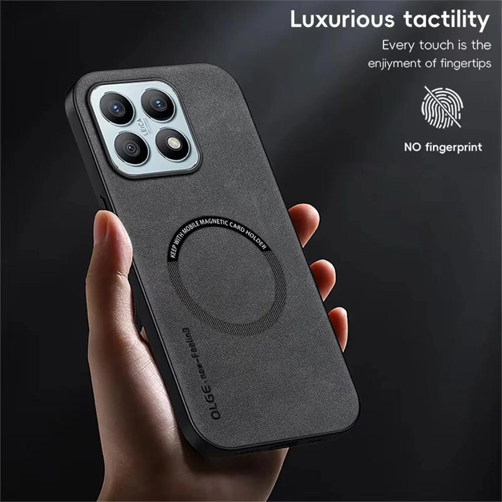 Magsafe Schaffell Leder Telefon Fall Für Xiaomi 15 14T 14 13T 13 12 11 Pro Ultra Magnetische Abdeckung Für xiaomi 14 13T 14T Pro Fälle