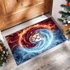 Tappeto in Velluto di Cristallo con Stampa del West Ham United Football, Comodo Assorbente d'Acqua Antiscivolo Tappeto per Pavimenti Interni