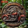 Motorcycle Metal Tin Sign 2D Wall Art Rustic Decor Bathroom Kitchen Living Room