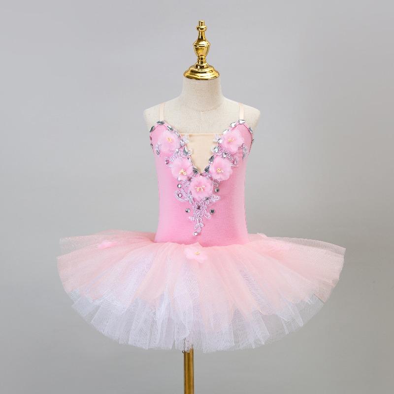 Fashion Ballet Dress Stage Performance Costume Girl's Ballerina Outfit Children's Clothes Ballet Dance Wear Summer Dresses