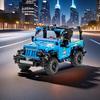 Non-Toxic 876Pcs Blue Off-Road Vehicle Building Blocks Toys Model Off Road Vehicle Assemble Puzzle Bricks Toy Sets For Kid Ornament Gifts
