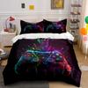 Colorful Gaming Controller Print Bedding Duvet Cover Set  (1*Duvet Cover 2*Pillowcases, Without Duvet Insert)