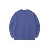 Anta Solid Color Logo Print Pullover Long Sleeve Sweatshirt Unisex Sweatshirt Blue 952238721-2