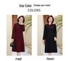 2025 Elegant Spring & Autumn Long-Sleeved Dress for Middle-Aged Women: Stylish & Noble