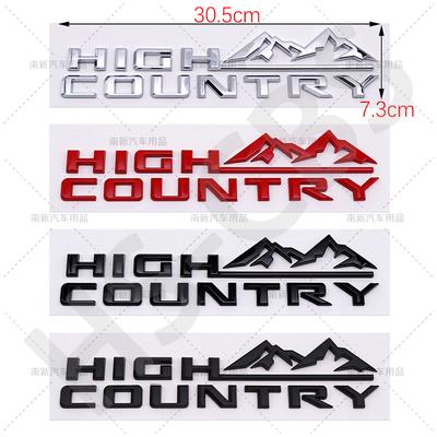 ABS High Country Emblem Rear Trunk Logo High Country Badge Auto Body Decal Car Fender Stickers Styling Accessories