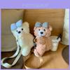 Plush Bear Cartoon Backpack With Zipper Closure For Daily Use