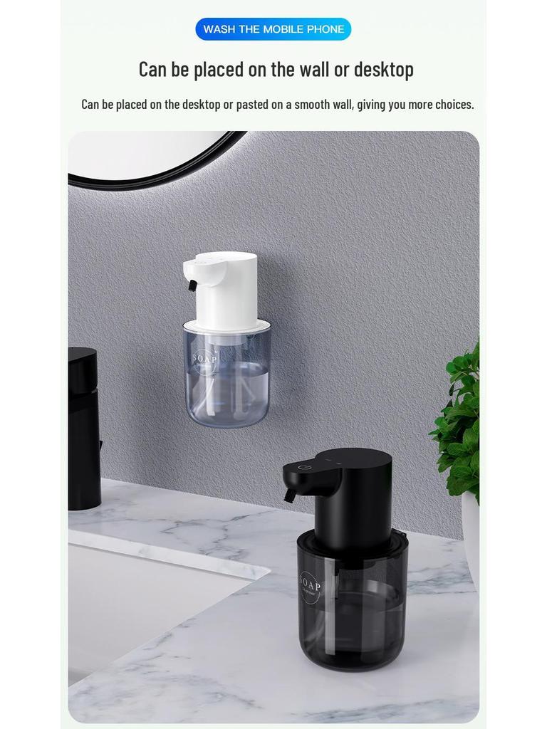Smart Sensor Electric Hand Sanitizer and Soap Dispenser, Wall-Mounted or Desktop, Two-in-One