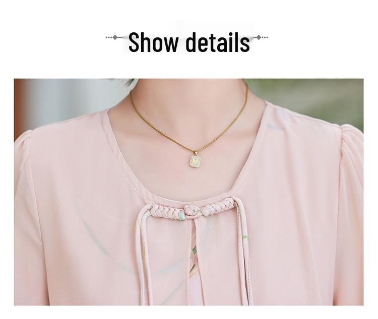 Elegantní dvoudílné šifonové šaty pro maminku - nový styl 2025 pro ženy středního a staršího věku