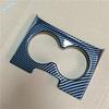 ABS Carbon Fiber Look Water Cup Holder Cover Trim For Citroen C5 Aircross 2018 - 2024 Teacup Mouldings Interior Accessories